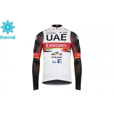 Maillot vélo 2021 UAE Team Emirates Hiver Thermal Fleece N002